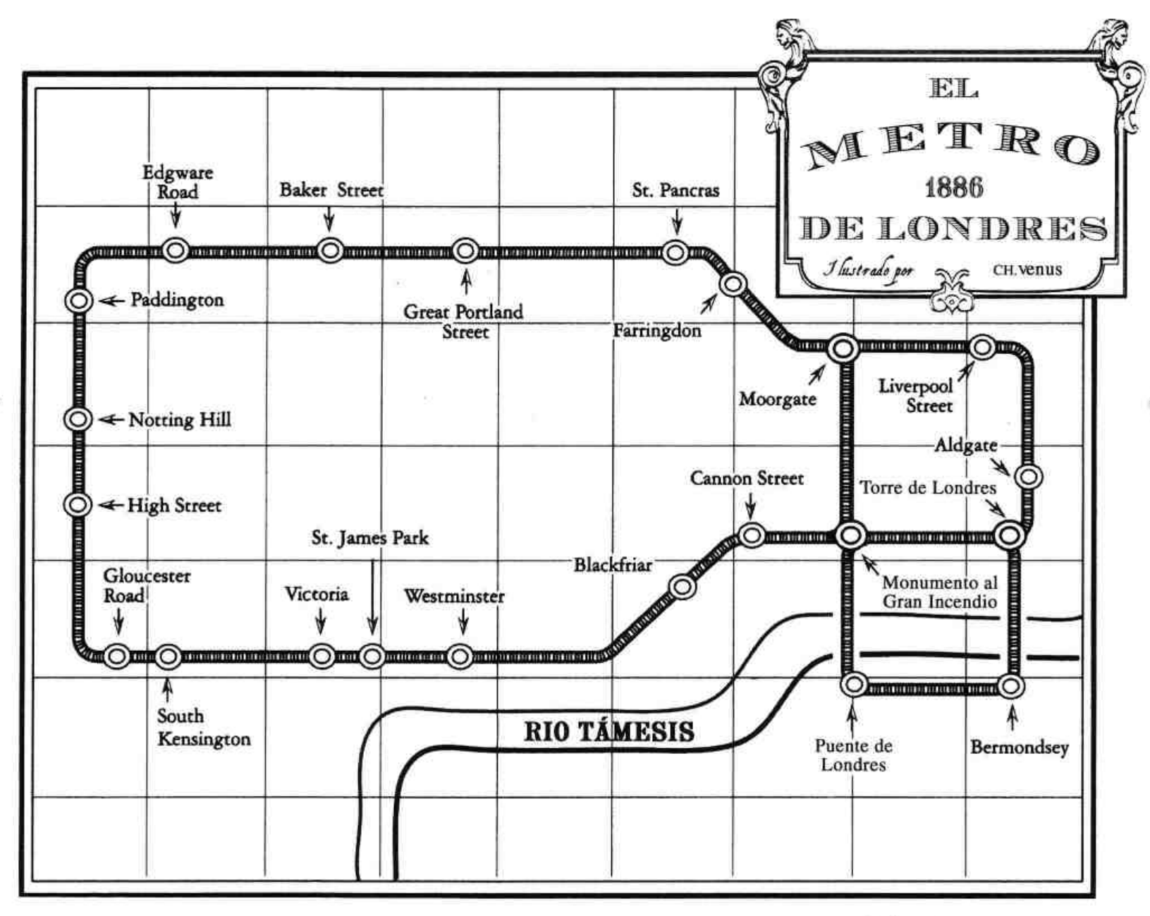 Plano del Metro de Londres